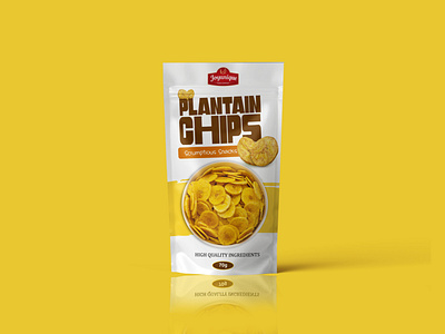 Plantain chips Packaging branding design graphic design packaging typography