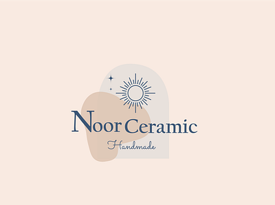 Noor ceramic handmade Logo design branding logo