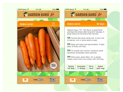 Garden Guru App Concept app illustration