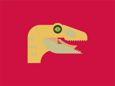 Velociraptor art artwork basketball dinosaur flat geometric graphic illustration illustrator nba raptor shapes toronto vector