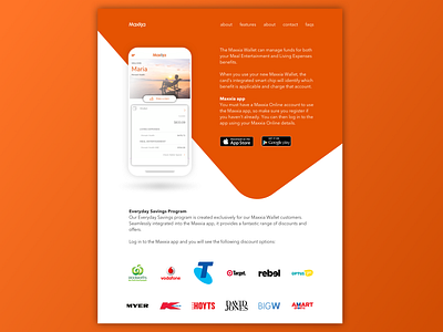 Maxxia App Landing page