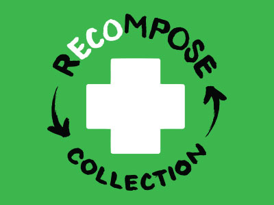 Recompose eco handdrawn illustration logo