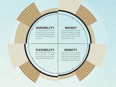 Spectrum baseball design illustration infographic