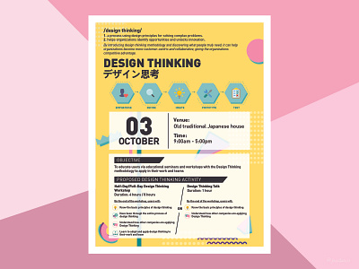 Design Thinking collateral design design thinking illustration poster ui vector