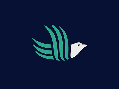 Logo For Vision Landing bird landing logo logo mark minimalist puji pujianto pujiarts simple sophisticated vision