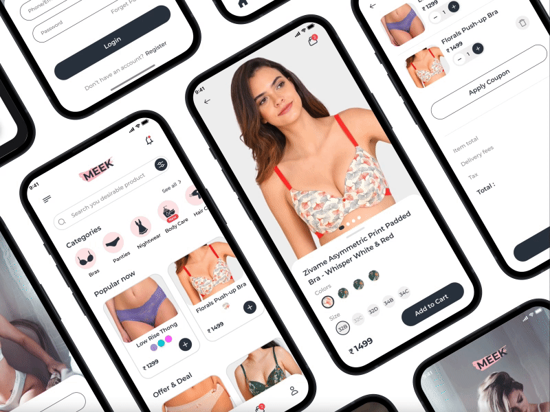 MEEK - Luxury Lingerie App Concept