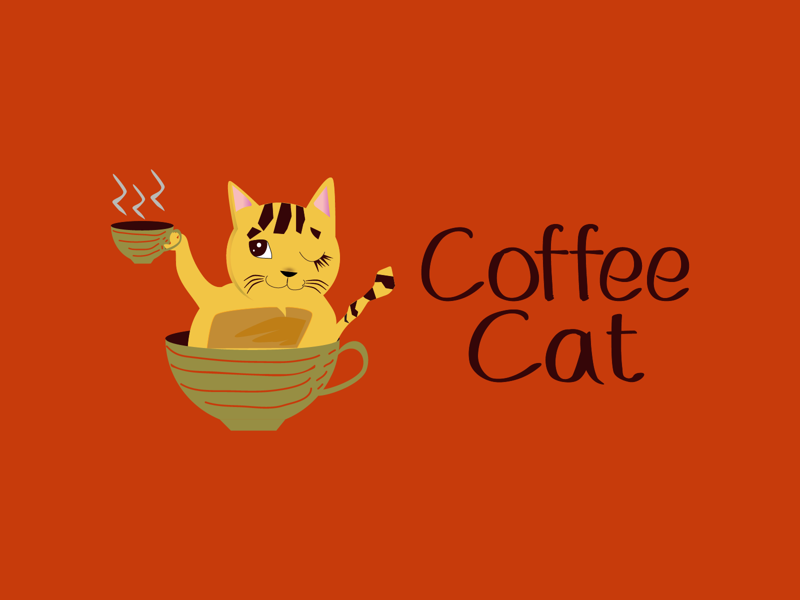 coffee cat sign board for cafeteria by Yugendran G on Dribbble