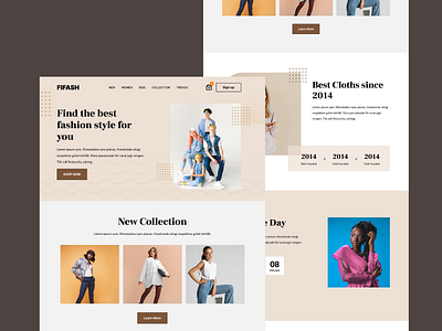 Clothing Fast Fashion - E-commerce Homepage app clothing commerce ecommerce fashion figma graphic design launching soon ui ux web template