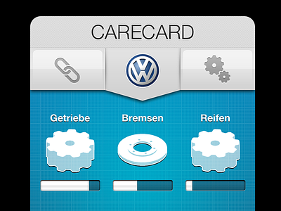 car monitoring app car engine gui interface