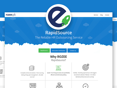 Rapid Source colorfull contact form landing marketing rapid source