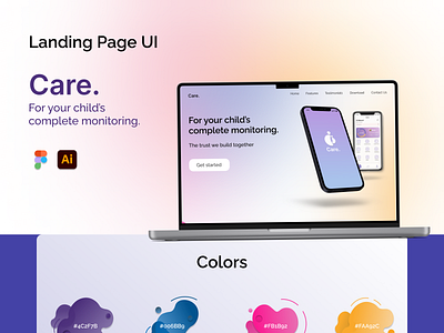 Landing Page Website figma illustration ui ux web design