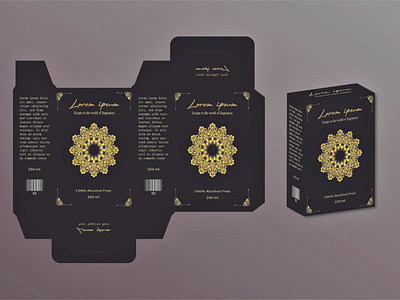 luxury perfume box packaging design