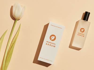 Marginal Serum Label And Packaging Design artwork bottle box design graphic design label logo minimalist packaging product serum
