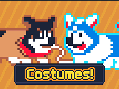 106 Costume Select 8bit animation corgi cosplay costume dog gameart halloween pets pixelanimation pixelart pixelpets retro ドット絵