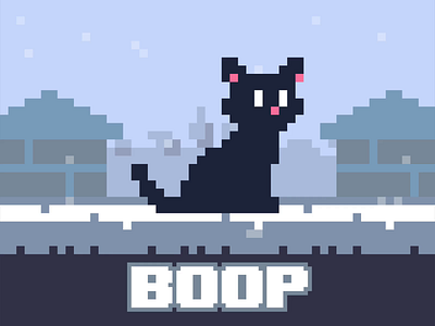 113 - Cat Boop 8bit animation cat corgi cute gameart kawaii pixelanimation pixelart retro ドット絵