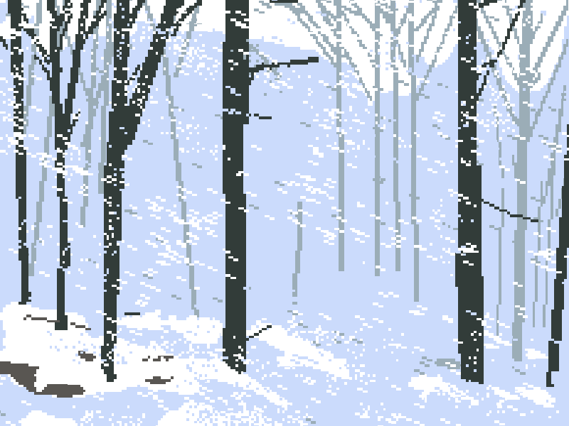 Storm animation pixel art pixel dailies pixelart snow snow storm storm