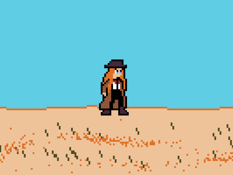 Anna Belle animation cowboy cowgirl pixel pixel art pixel dailies pixel dailies pixelart western wild west