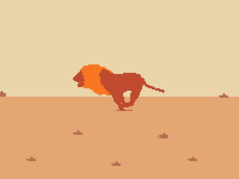 Lion animal animation lion pixel pixel animation pixel art pixel dailies pixel dailies