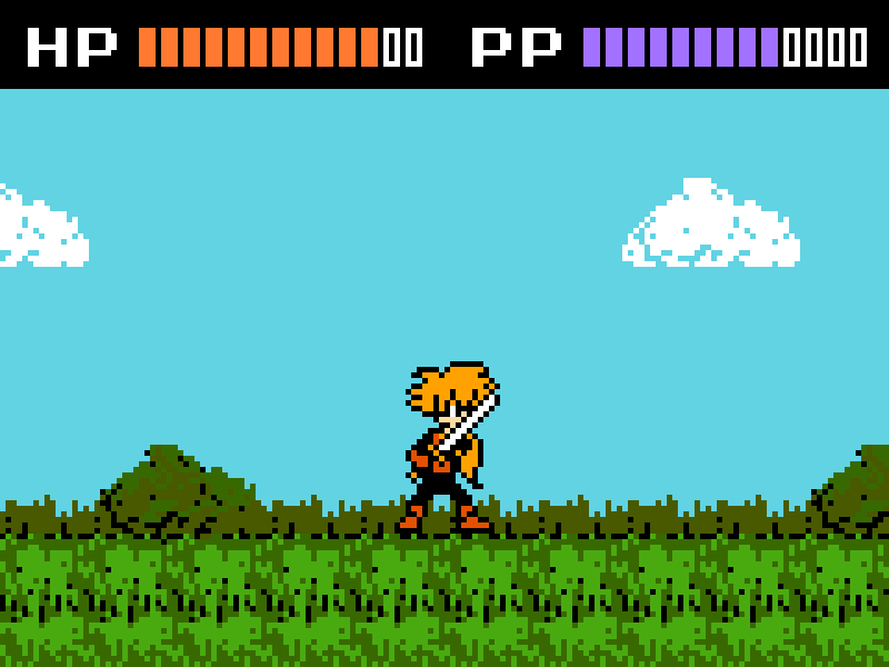 Isaac from Golden Sun (NES Palette) animation golden sun goldensun isaac pixel pixel animation pixel art pixel dailies pixel dailies