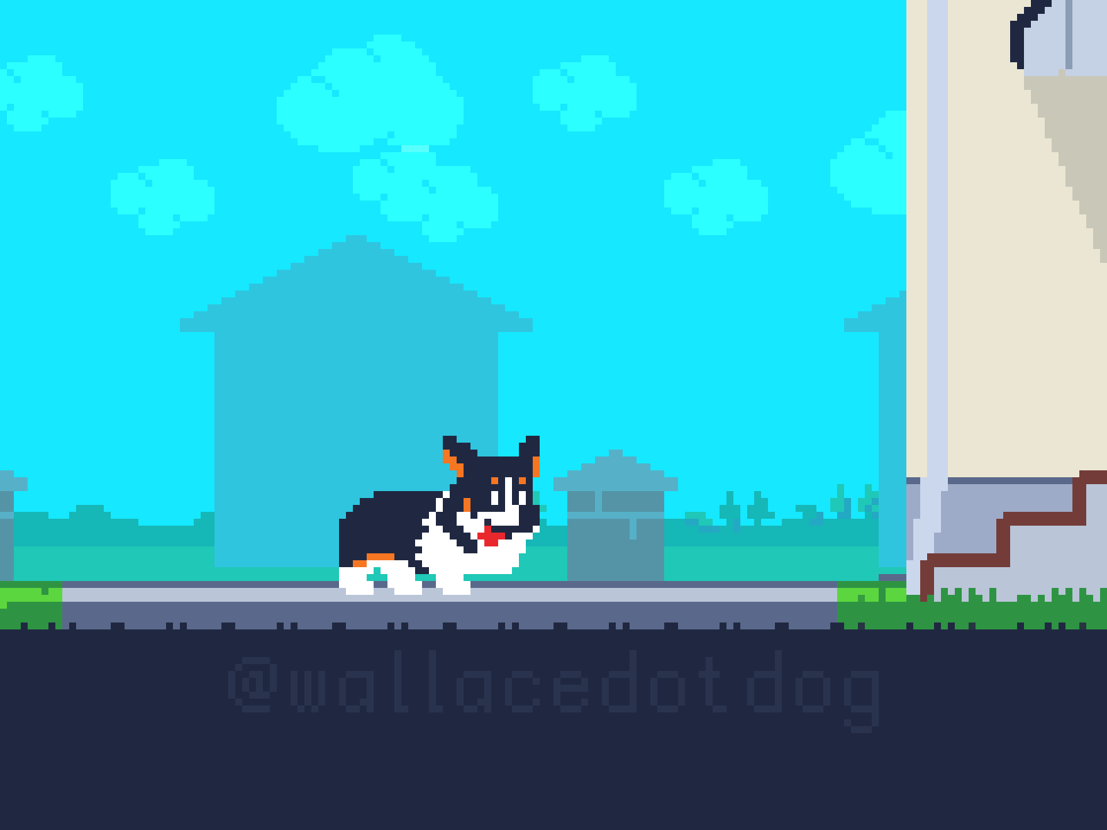 92 Mr. Treats 8bit animation bestboy corgi dog friends gameart grandpa greatgrandpa pets pixelart pixelpets retro treat ドット絵