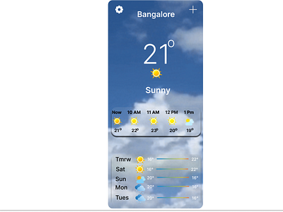 Weather screen