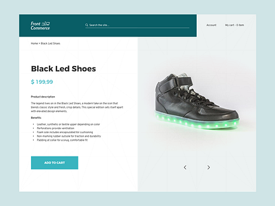 UI 001 - Product Page design ecommerce flat product ui ux