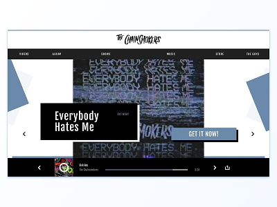 The Chainsmokers Website Redesign app chainsmokers music player redesign the ui ux web website