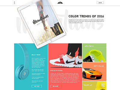 Color Trends Blog Template