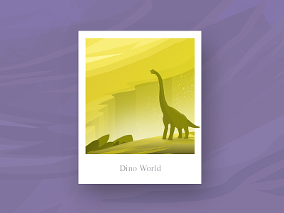 Dino World Illustration adobe card dino dinos dinosaur drawing illustration magic