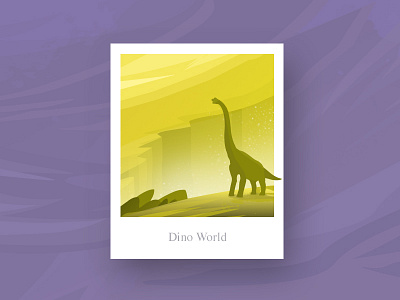 Dino World Illustration adobe card dino dinos dinosaur drawing illustration magic