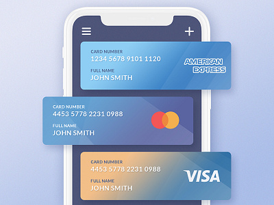 Credit Cards UI app creditcards graphic ios ui