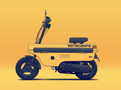 Motocompo auto automotive bike car illustration motorbike transportation tuning vehicle
