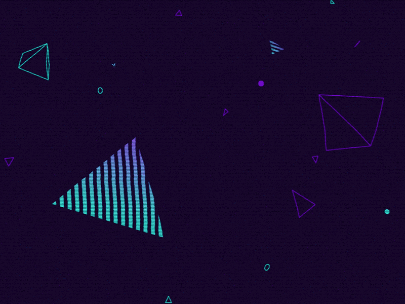 Triangle Nonsense 3d abstract c4d gif glitch gradient loop render shapes triangle
