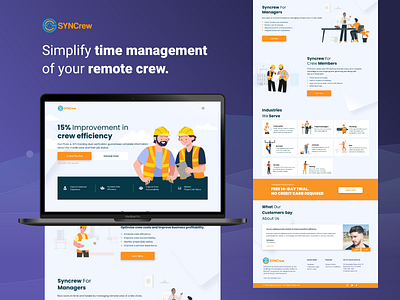 Simplify time management of your remote crew app service crew control design service app design website design