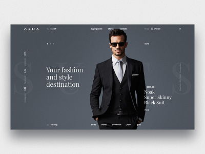 A concept of fashion website concept fashion minimal website