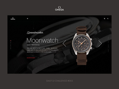 Omega Moonwatch. Landing page