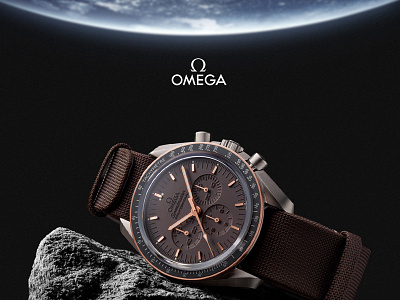 Omega Moonwatch. Showcase omega uiux watches web design