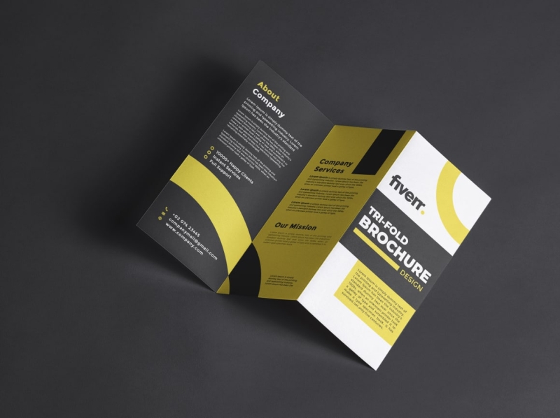 Tri-fold Brochure Design by Riyad on Dribbble