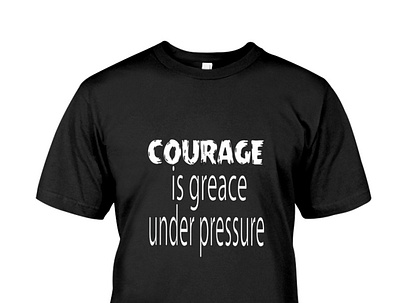 courage is grace under pressure 3d animation branding design graphic design illustration logo vector