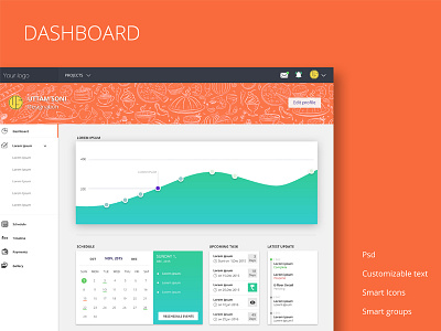 Free Dashboard design color dashboard free freebies google manage new scheduler smart icon task