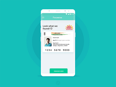 Aadhaar Card aadhaar brand card clean finomena india minimal mobile new s8