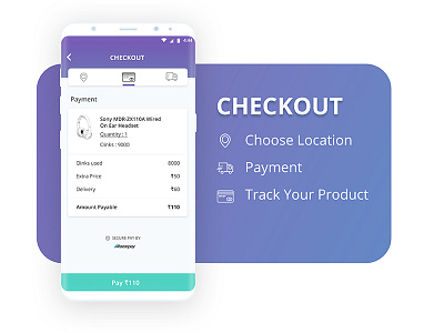 Checkout checkout clean design freebies location payment simple track payment ui ux