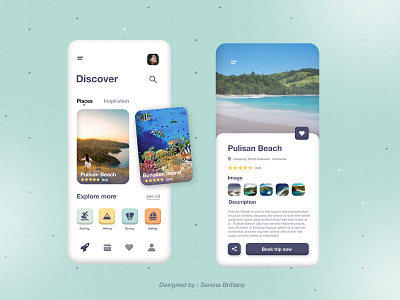 Travel Mobile App ( N - Sulawesi ) branding graphic design mobile app travel ui
