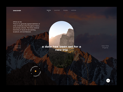 Discover New Places - Website Design