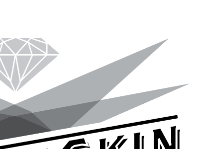 Logo concept for a secret product black white diamond logo overlay