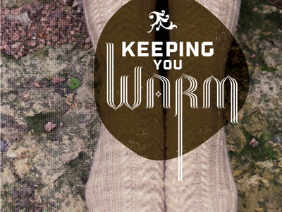 Warm dots knitcircus knitting magazine texture typography