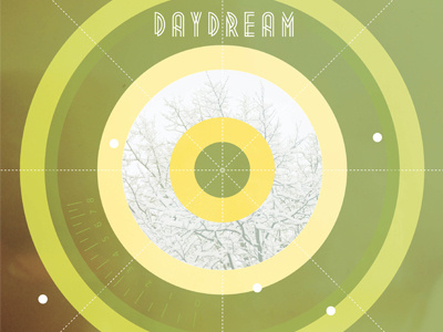 Daydream circles cover daydream dots green mix mixtape music polaroid snow trees type
