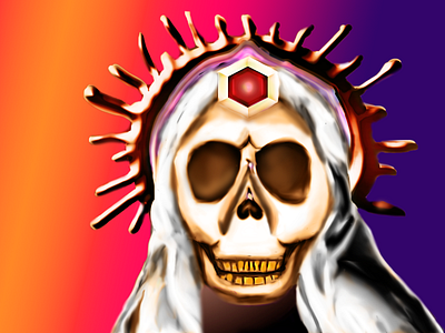 Santa muerte graphic design