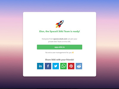 Stiki is getting ready for more users emoji invite saas signup ui ux wiki