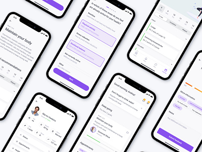 Health app design interface ios mobile ui ux